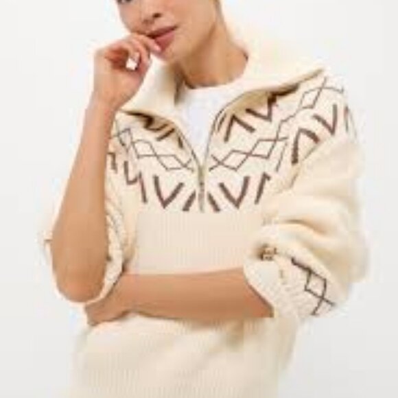 Sigrid Fairisle Half-Zip - Picture 2 of 3